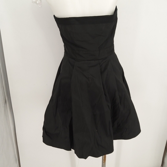 TED BAKER SILK STRAPLESS FIT AND FLARE DRESS SIZE 4 - Picture 6 of 9